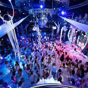 White Party in the &quot;Baza» nightclub «White Party»