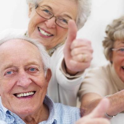 "To you, dear veterans and elderly people"