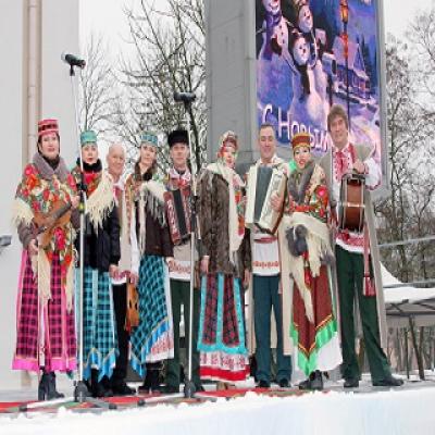 New Year and Christmas fairs, shopping center "OldCity"